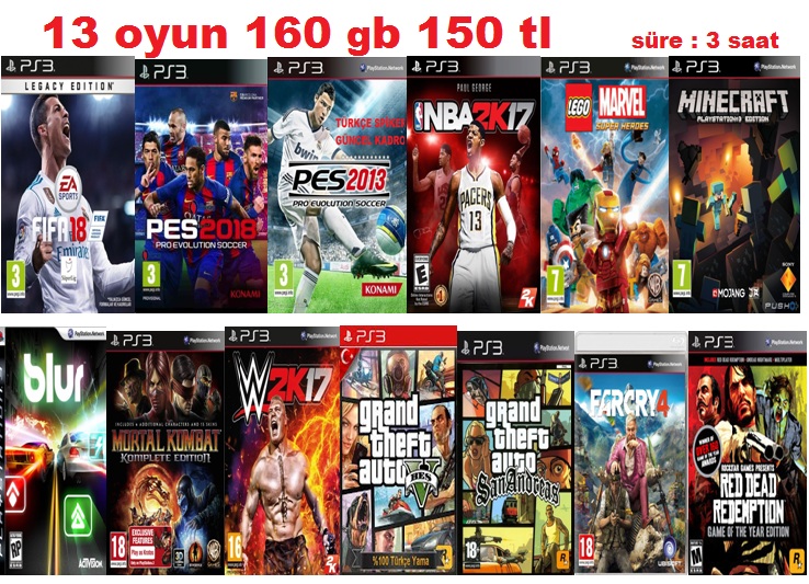 13 oyun 160 gb - Kopya