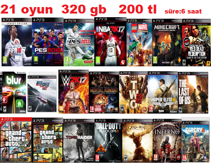 PS3 OYUN YÜKLEME KIRMA