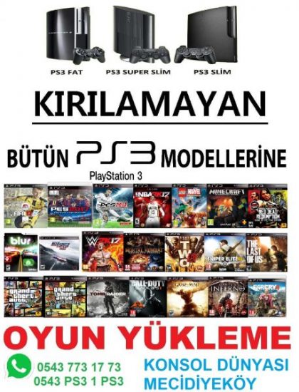 PS3 KIRMA,OYUN YÜKLEME